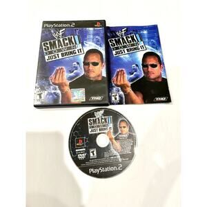WWF SmackDown Just Bring It PlayStation 2 Video Game W/ Complete Manual PS2 WWE